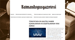 Desktop Screenshot of batmandogusgazetesi.com