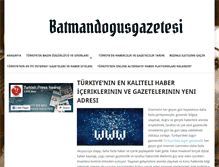 Tablet Screenshot of batmandogusgazetesi.com